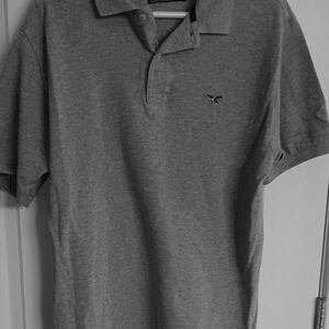 American Eagle Outfitters Gray Polo Shirt